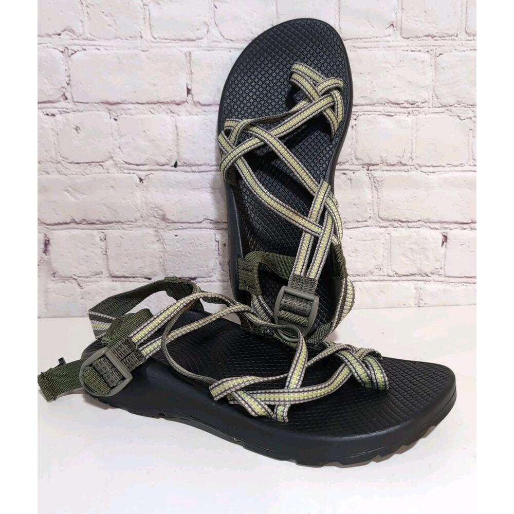 Chaco Black and Olive Sandals